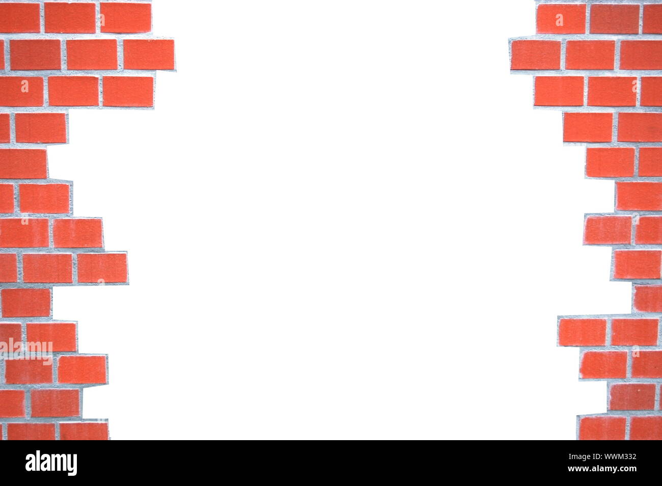 Grunge mur bâti avec l'espace blanc pour le texte Banque D'Images