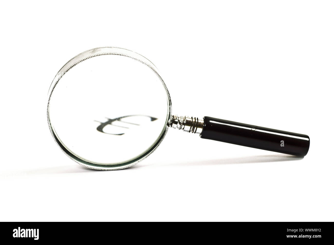 Euro sous le microscope Banque D'Images