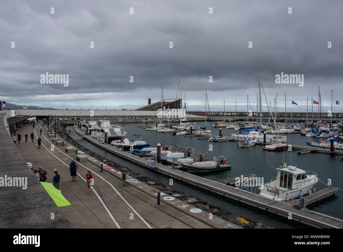 Ville de Ponta Delgada, Açores Banque D'Images