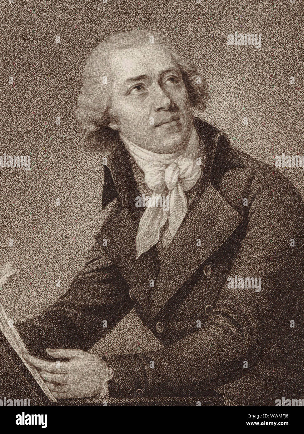 Portrait du compositeur Leopold Kozeluch (1747-1818), 1797. Collection privée. Banque D'Images