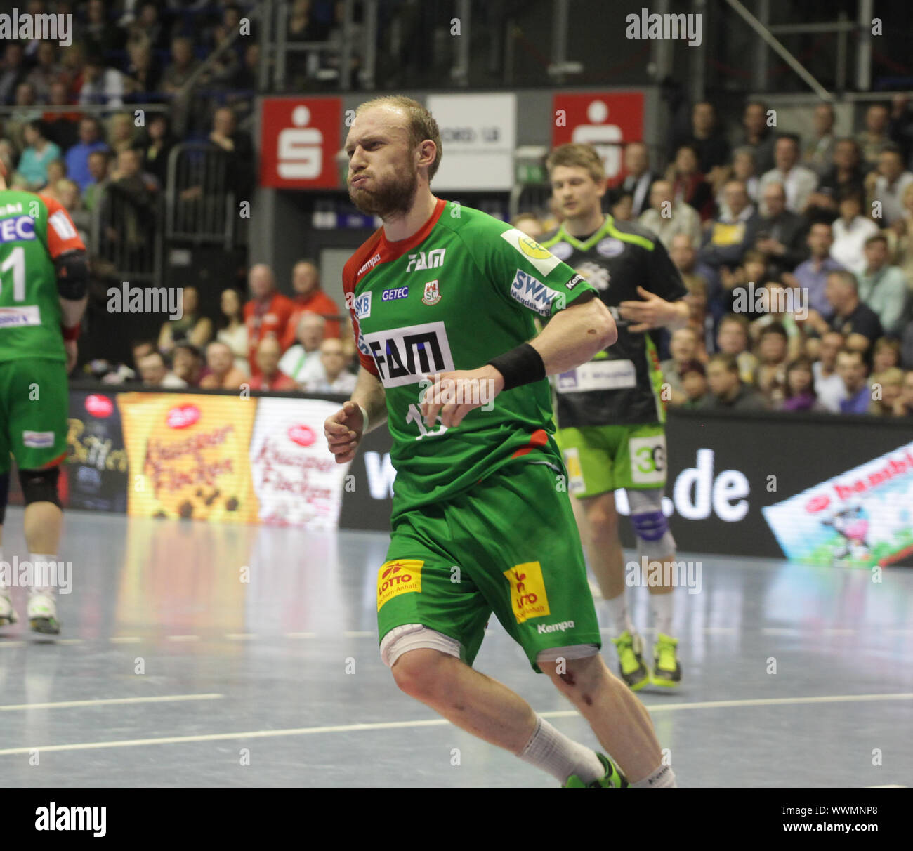 DKB Handball-Bundesliga, 2013-2014 25. Spieltag, SC Magdeburg - TV Emsdetten Banque D'Images
