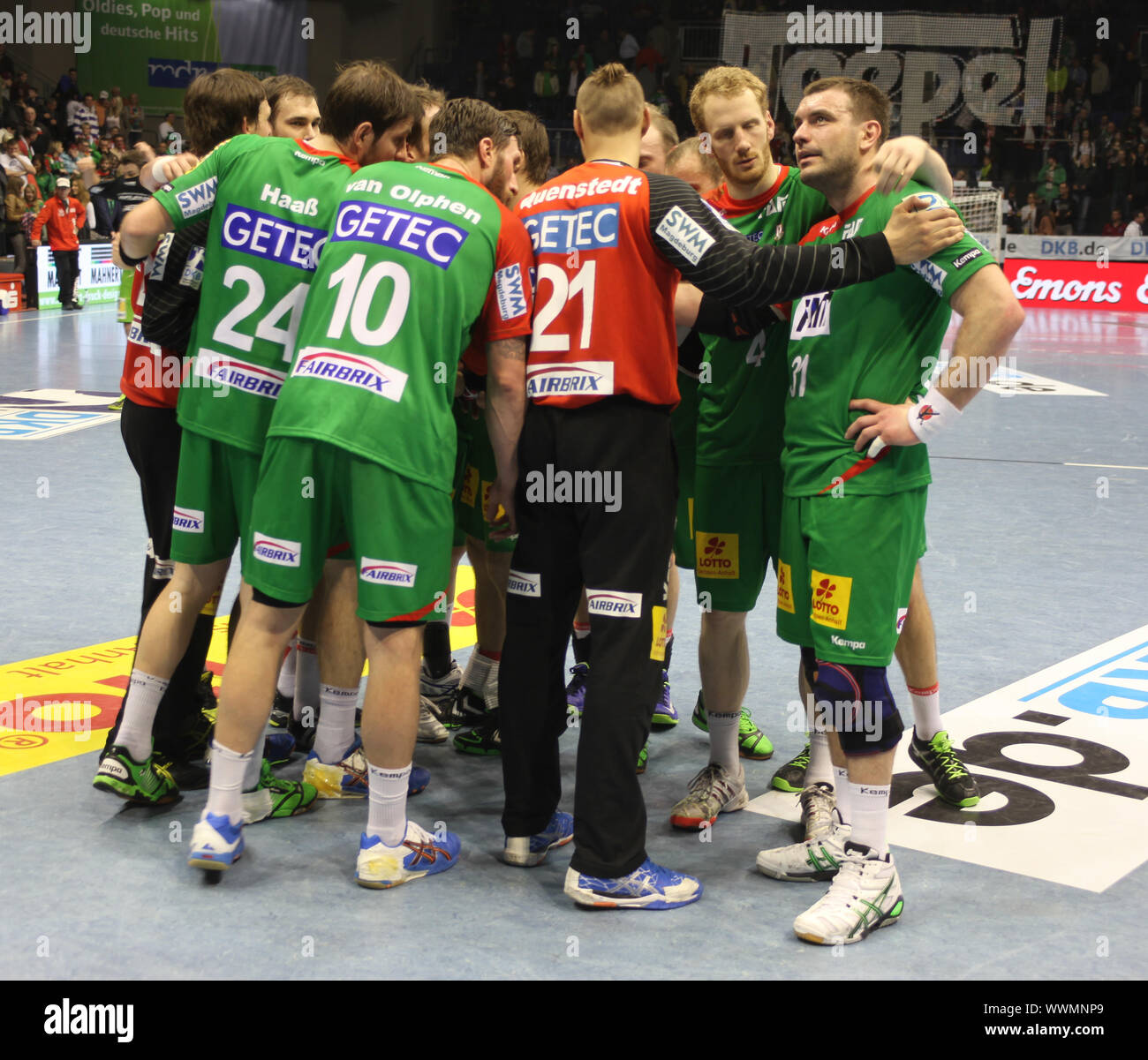 DKB Handball-Bundesliga, 2013-2014 25. Spieltag, SC Magdeburg - TV Emsdetten Banque D'Images