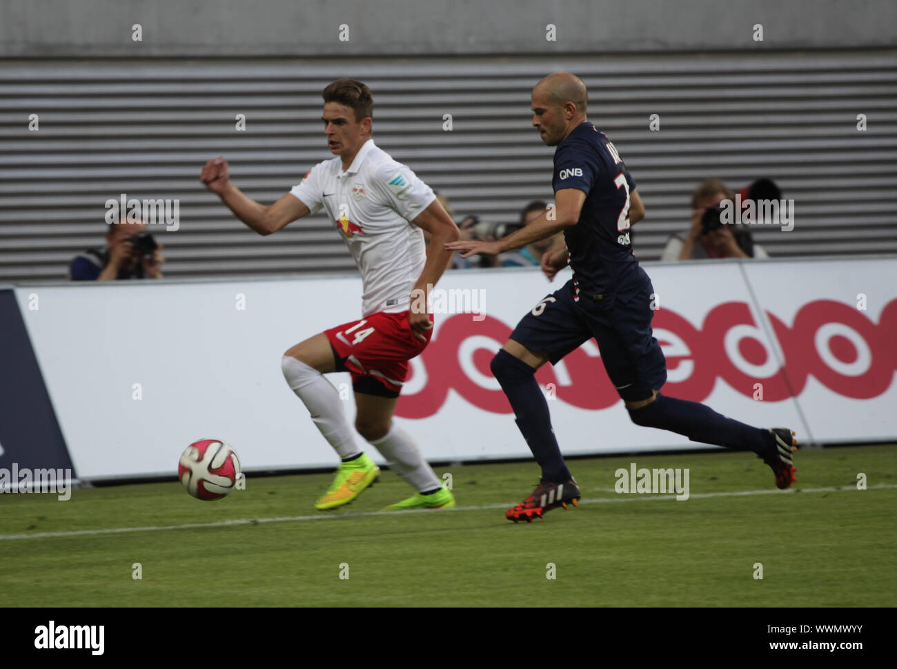 Testspiel RB Leipzig gegen Paris Saint-Germain FC am 18.7.14 Banque D'Images