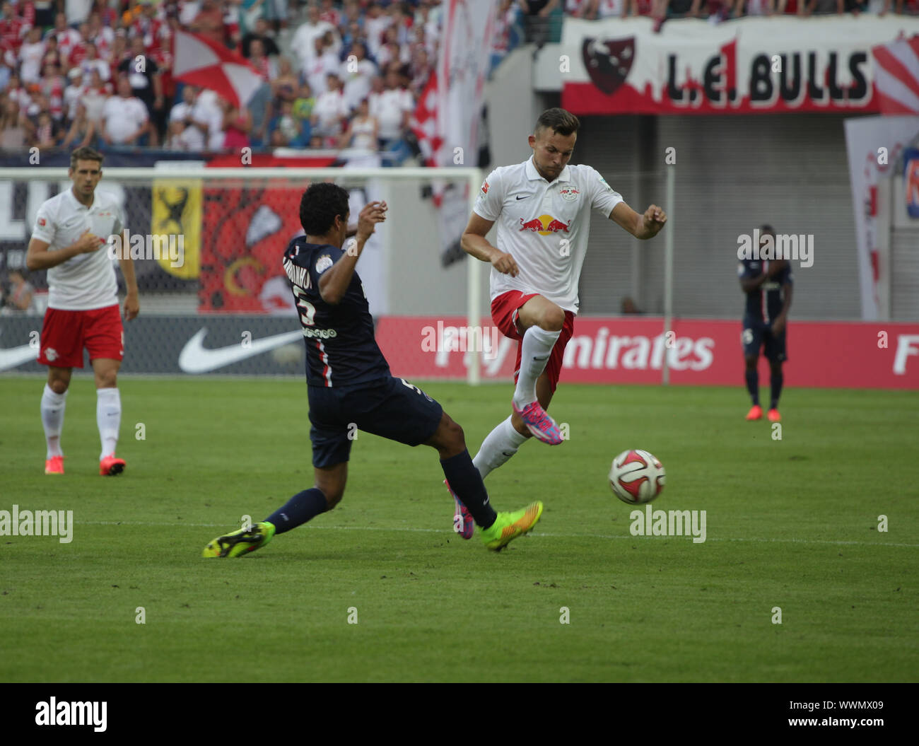 Testspiel RB Leipzig gegen Paris Saint-Germain FC am 18.7.14 Banque D'Images