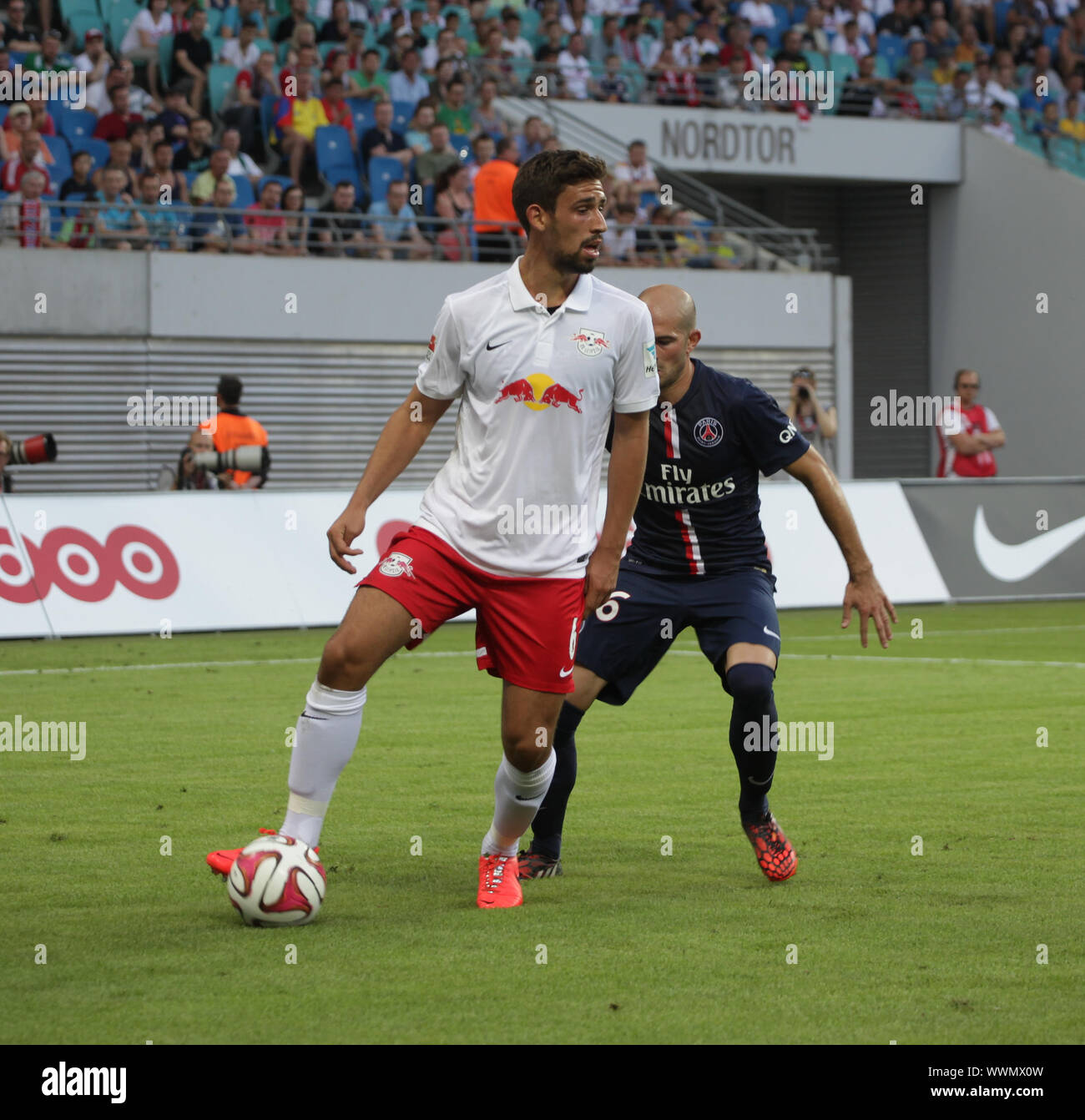 Testspiel RB Leipzig gegen Paris Saint-Germain FC am 18.7.14 Banque D'Images