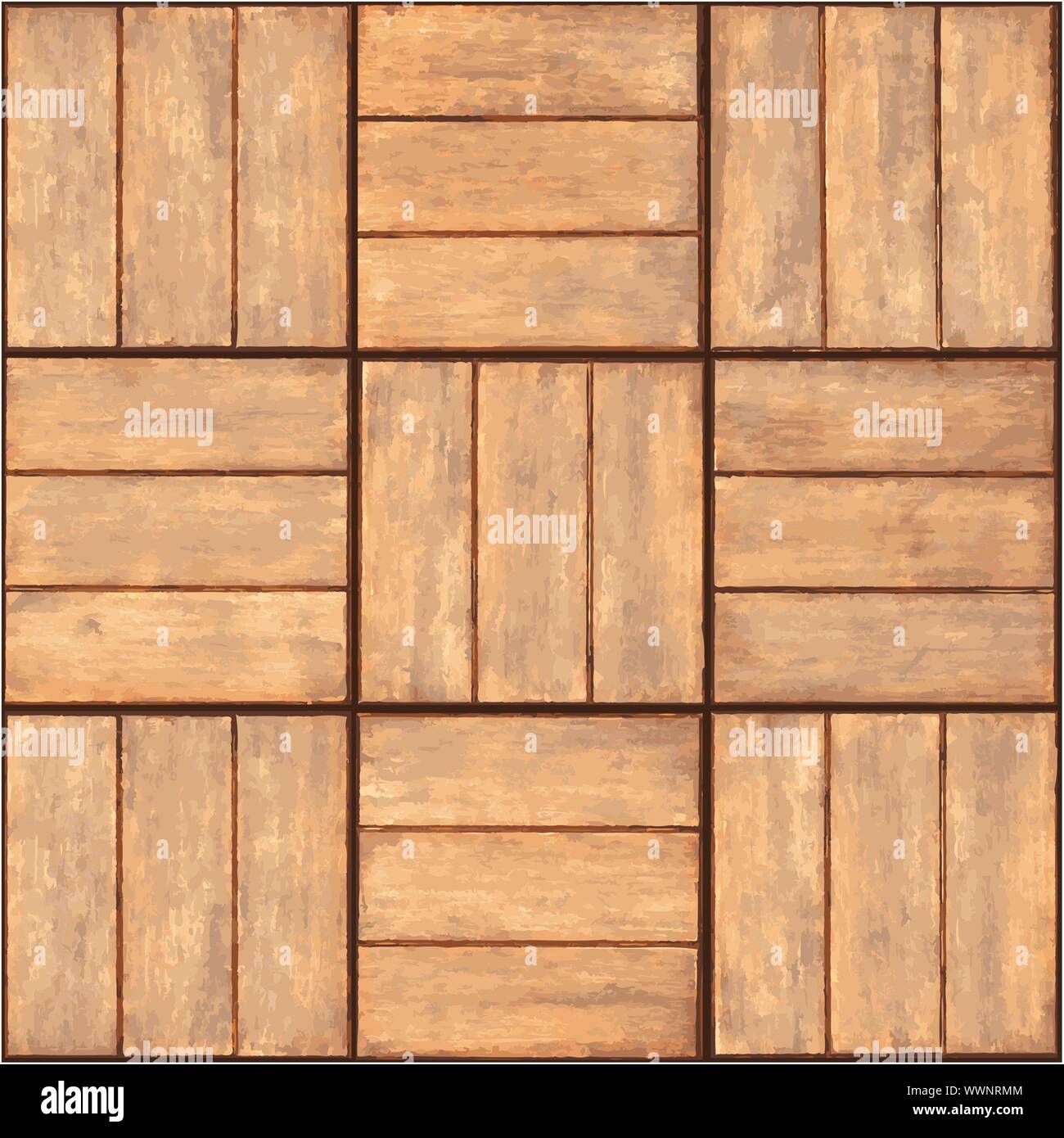 Seamless texture - plaque en bois mur Illustration de Vecteur