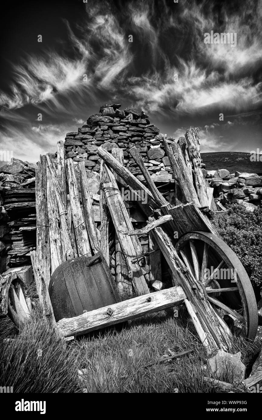 Outhouse carcasse Banque D'Images