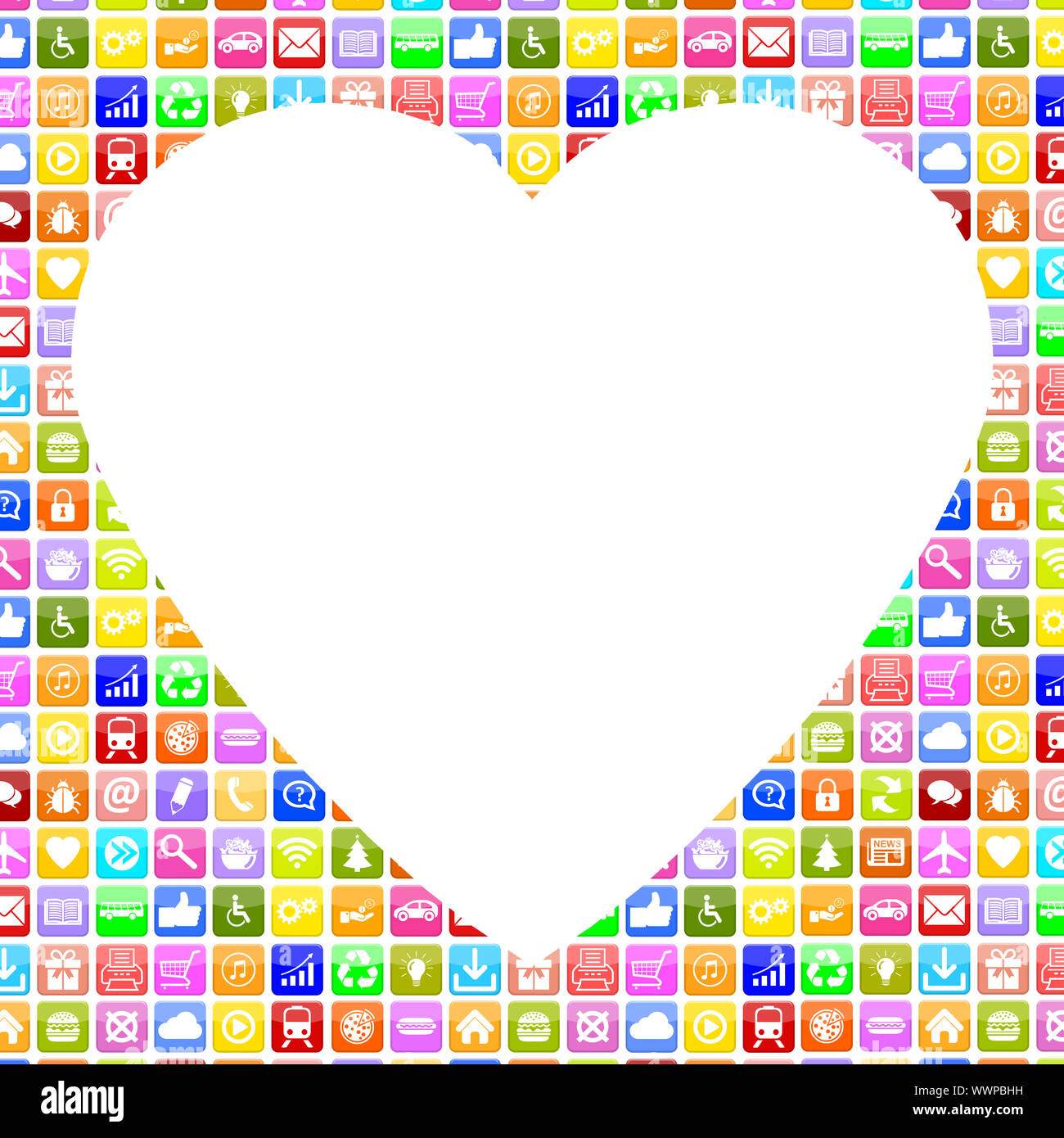 Applications L'application et de l'amour partenaire App app sur l'internet datant en ligne Banque D'Images