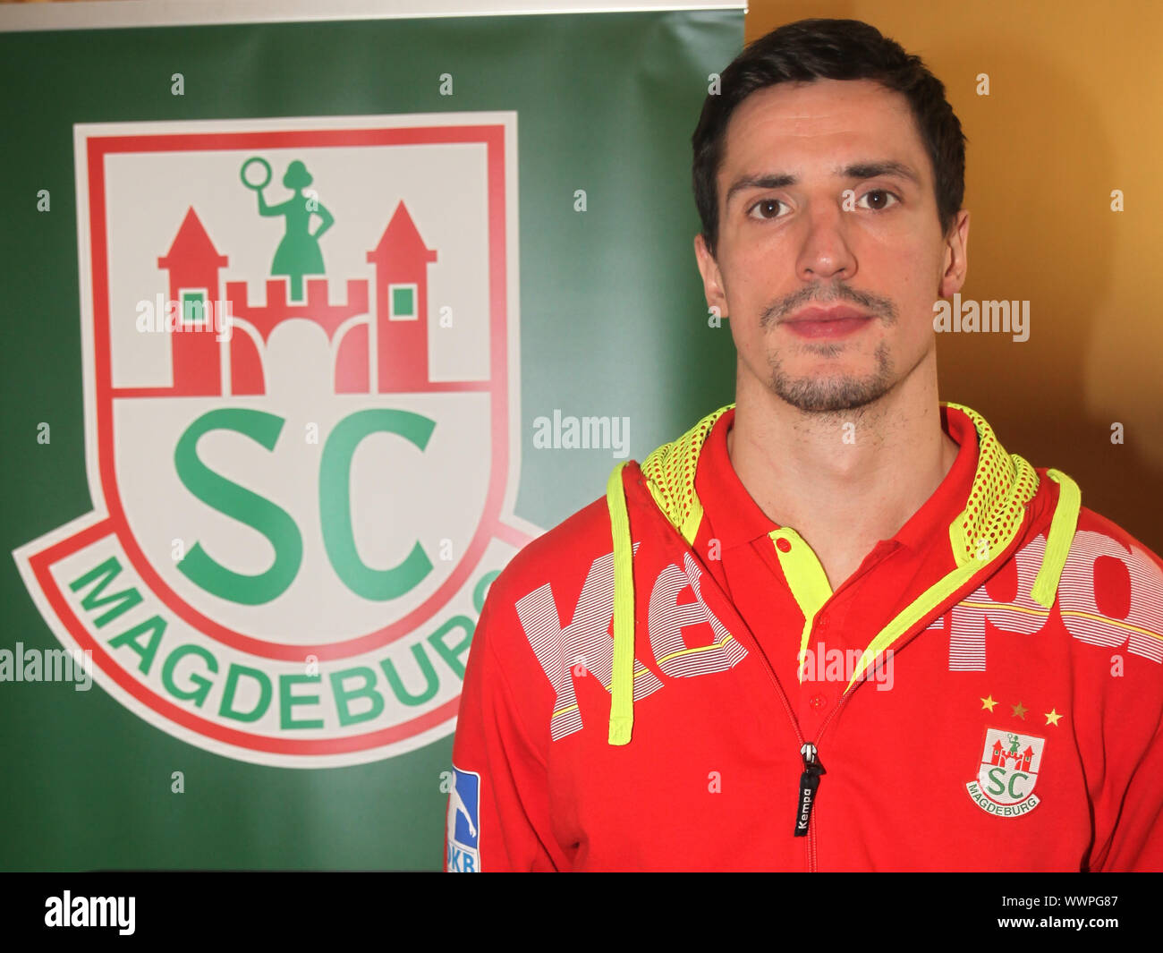 Nemanja Zelenovic (saison 2015-16) SC Magdeburg Banque D'Images