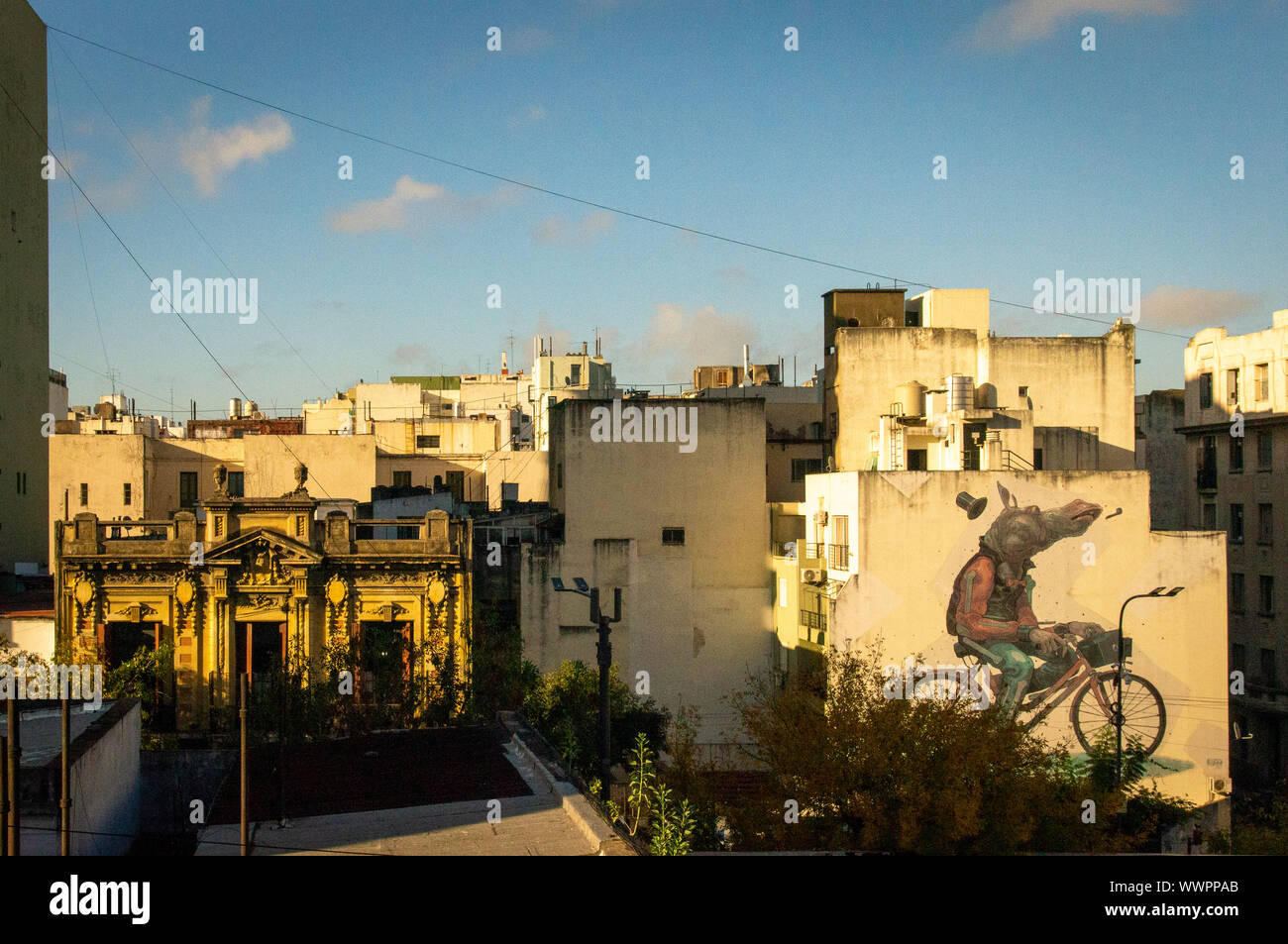 Impressions de Buenos Aires - San Telmo skylines Banque D'Images