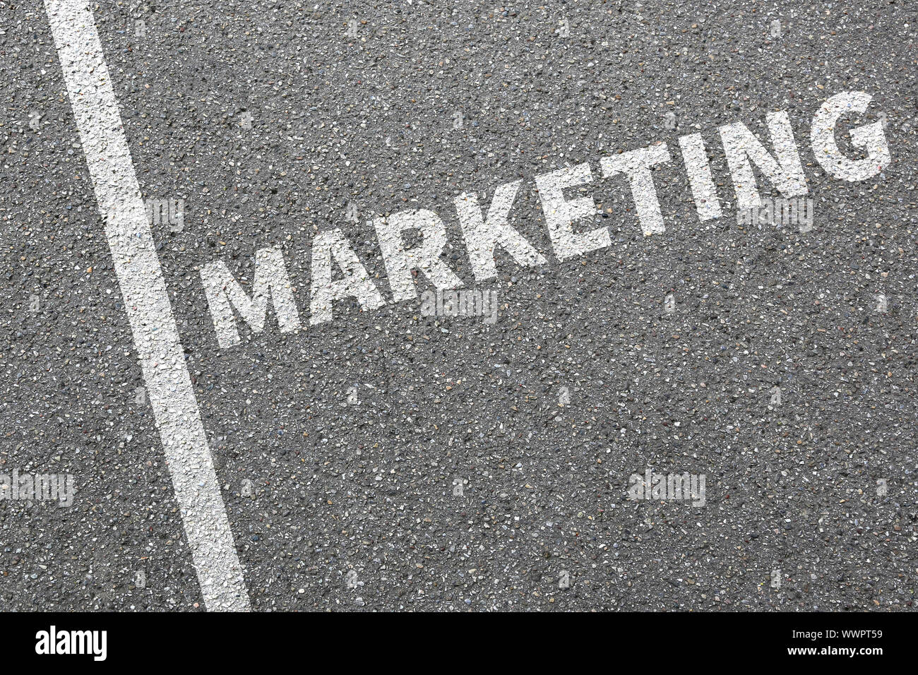 Marketing ou de publicité pour l'entreprise en concept commercial Bureau Banque D'Images