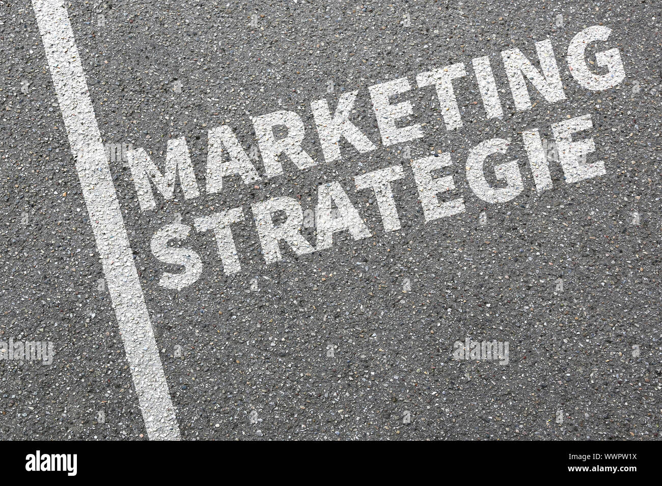 Stratégie Marketing Vente de publicité des ventes de la société Business Concept Banque D'Images
