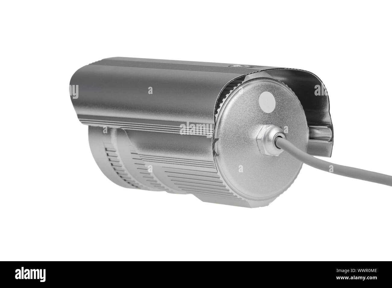 Caméra de surveillance de sécurité externe avec rétroéclairage à LED vision nocturne Banque D'Images