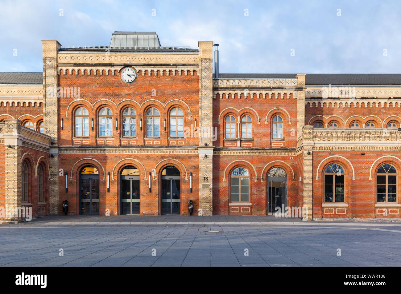 Halberstadt railway station Banque D'Images