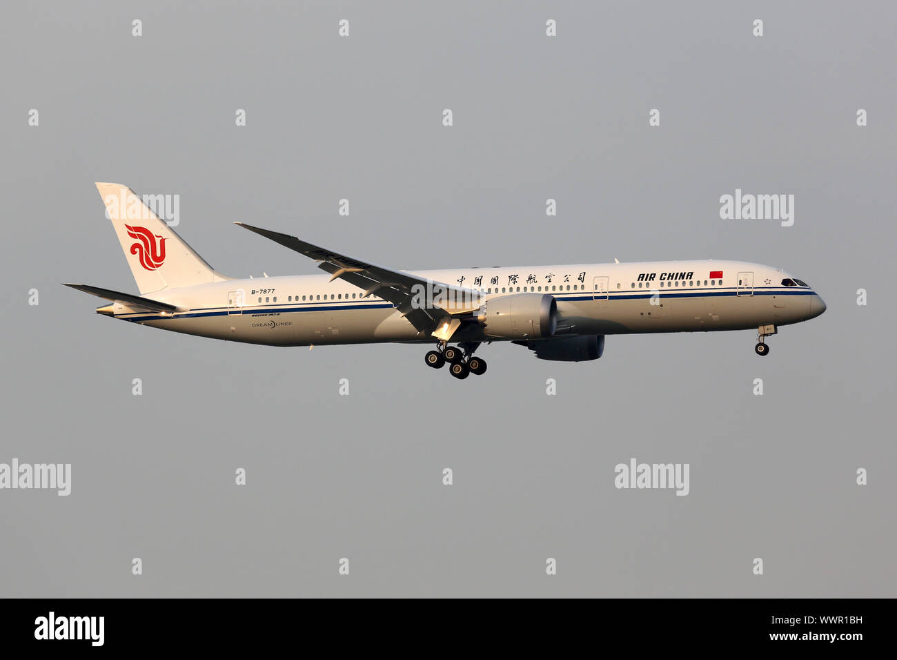 Air China Boeing 787-9 Dreamliner avion l'aéroport de Pékin Banque D'Images