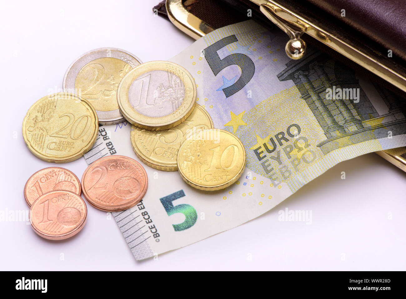 Salaire horaire Salaire Minimum 8,84 Euro Banque D'Images