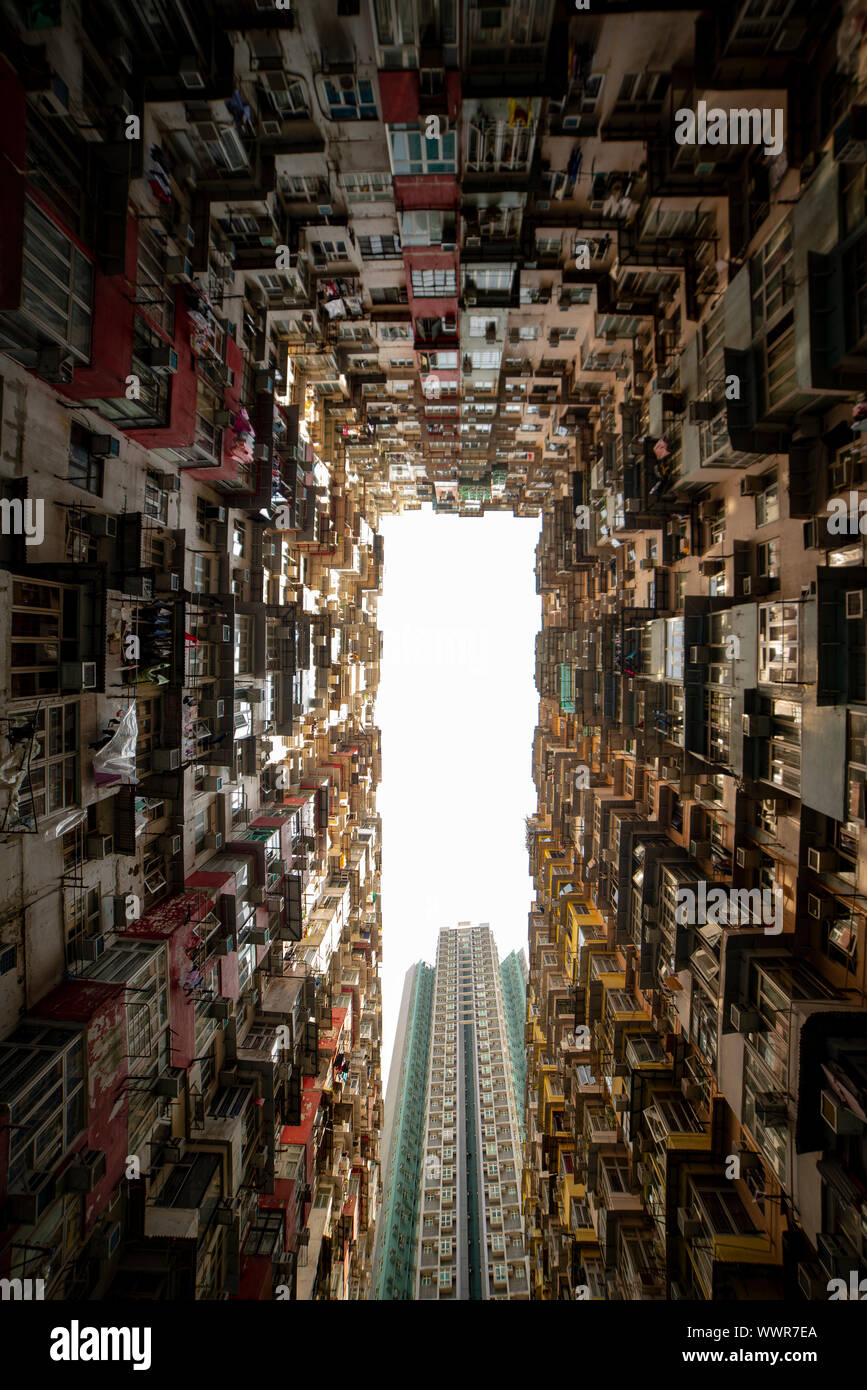 Yik Cheong, connu sous le nom de monster building situé dans Quarry Bay Banque D'Images