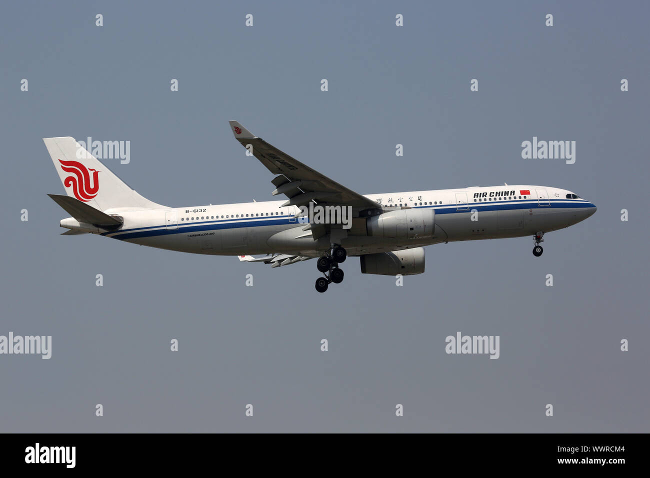 Air China Airbus A330-200 l'aéroport de Pékin Banque D'Images