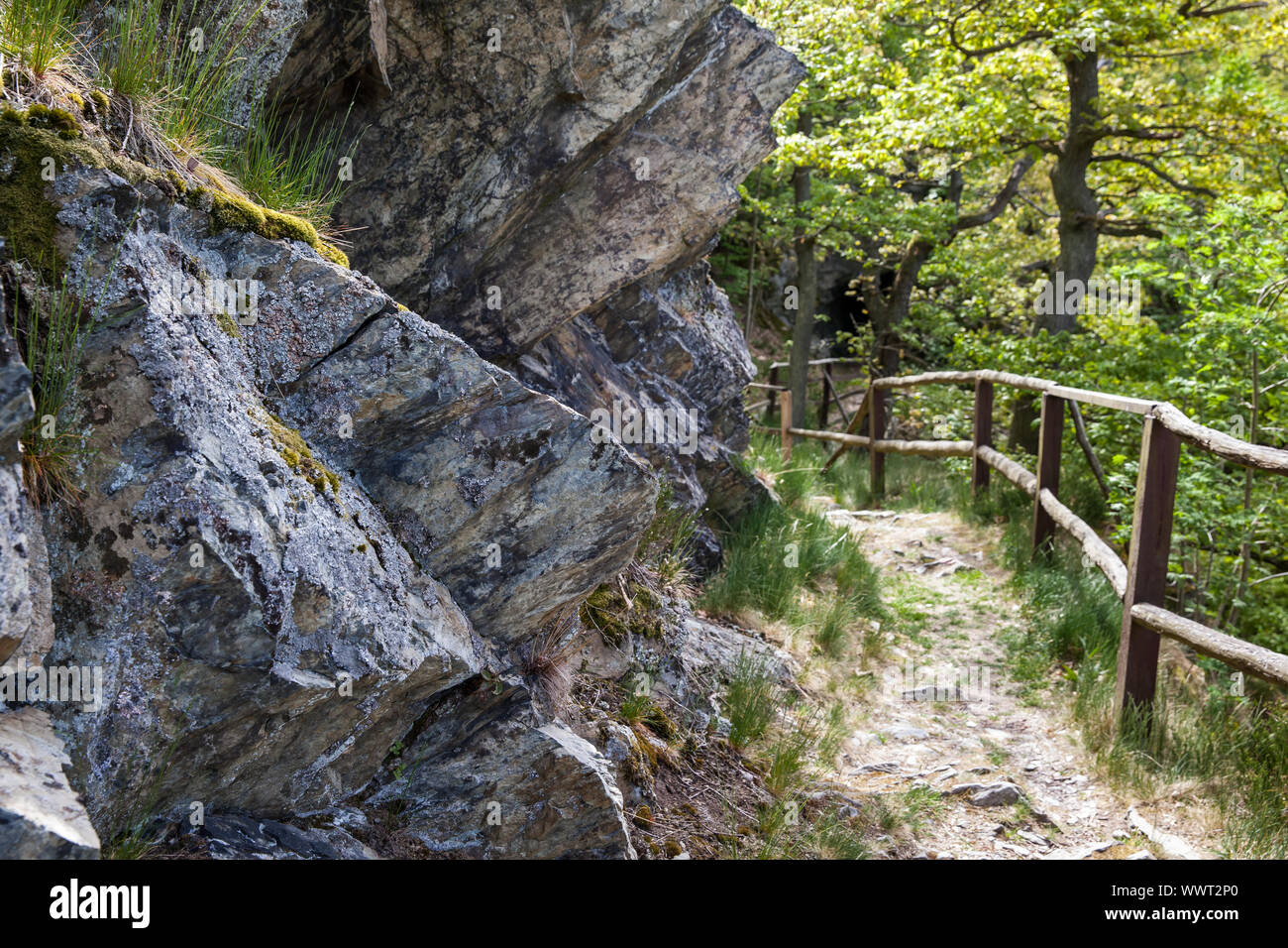 Sentier de randonnée longue distance Harz Selketal-Stieg Banque D'Images