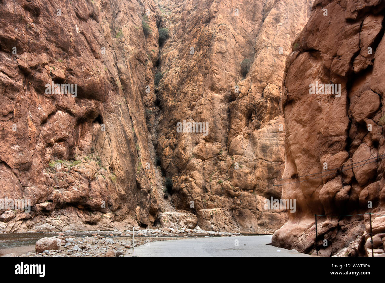 Gorges du Todgha ou Gorges du Toudra est un canyon dans les montagnes du Haut Atlas, près de la ville de Tinerhir Banque D'Images