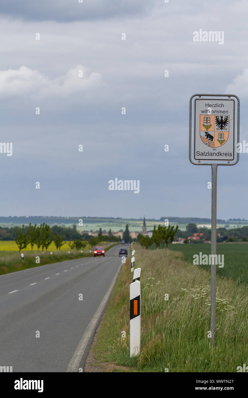 Bienvenue à Salzlandkreis Banque D'Images