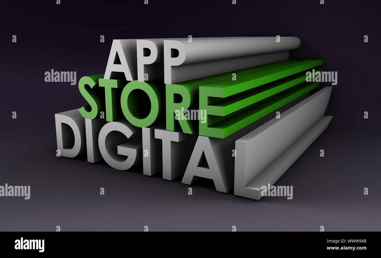 Application Store ou Apps Marketplace comme concept Banque D'Images