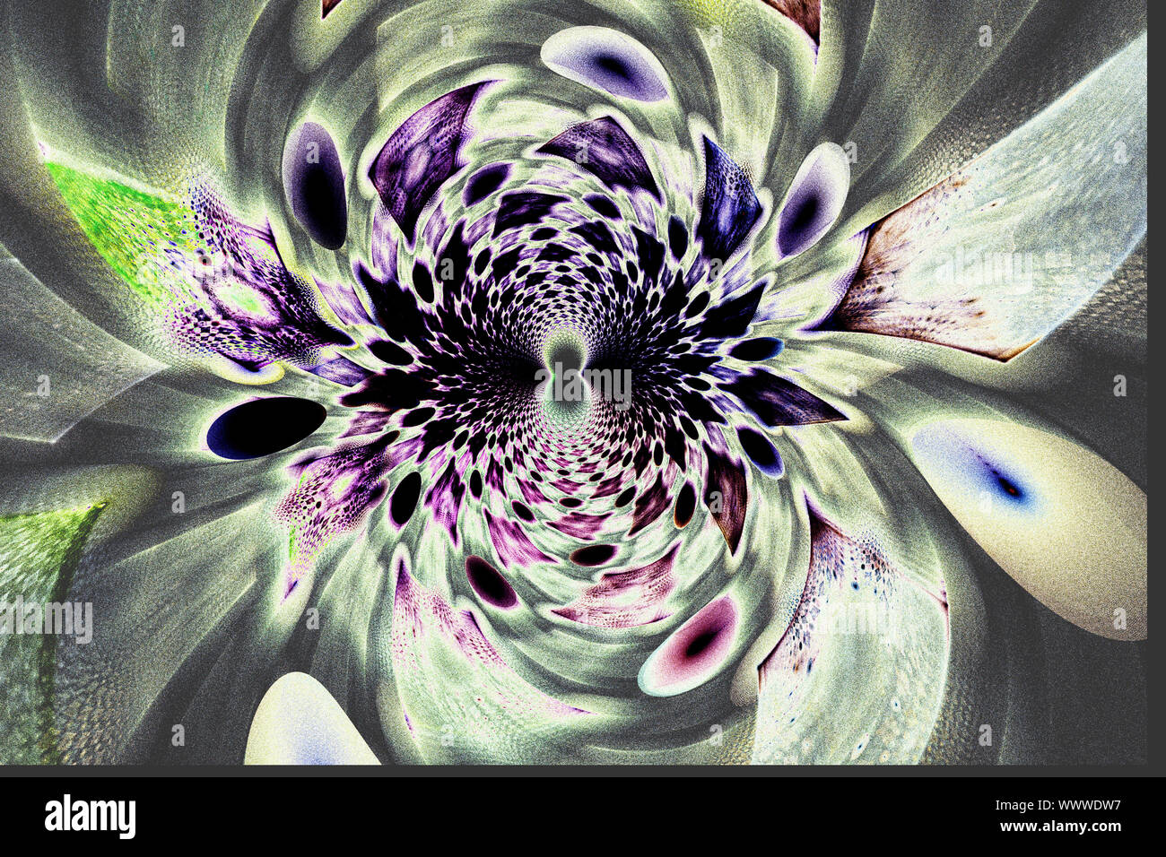 Image fractale avec un motif fantaisie. Banque D'Images
