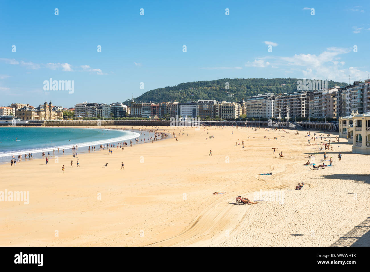 San Sebastian, la célèbre station balnéaire dans le nord de l'Espagne Banque D'Images