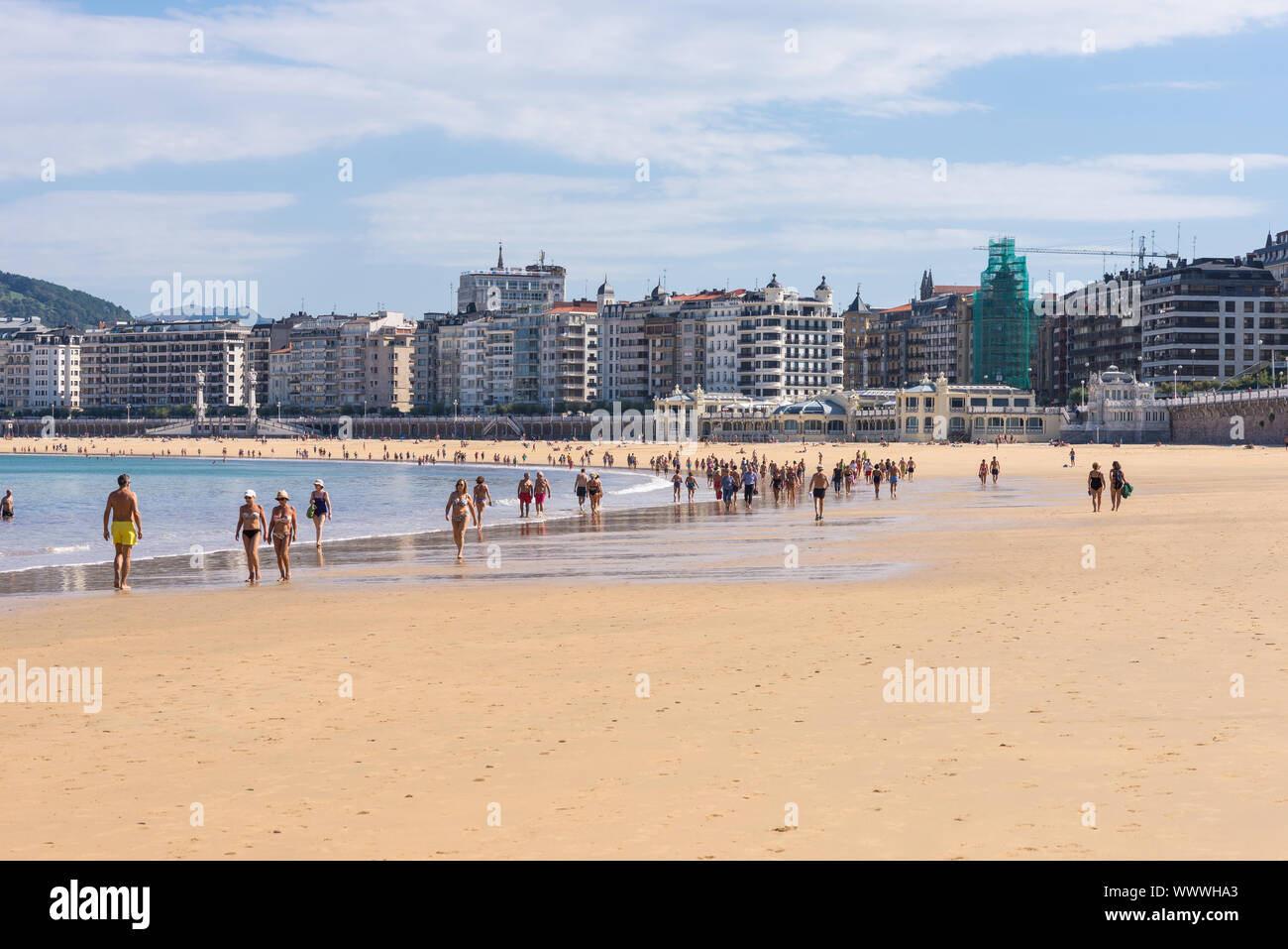 San Sebastian, la célèbre station balnéaire dans le nord de l'Espagne Banque D'Images