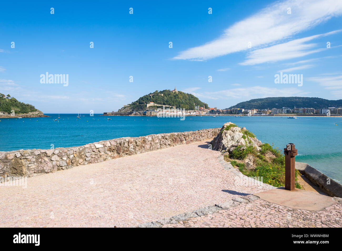 San Sebastian, la célèbre station balnéaire dans le nord de l'Espagne Banque D'Images