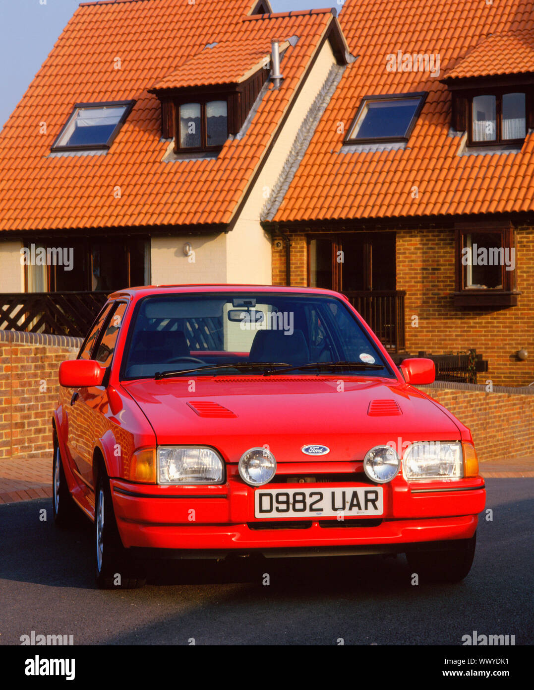 1987 Ford Escort RS Turbo. Banque D'Images