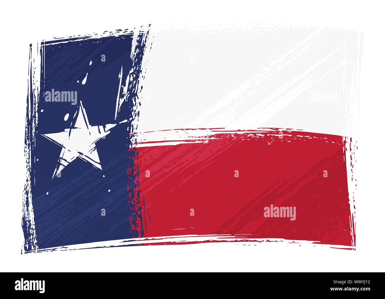 Grunge drapeau Texas Banque D'Images