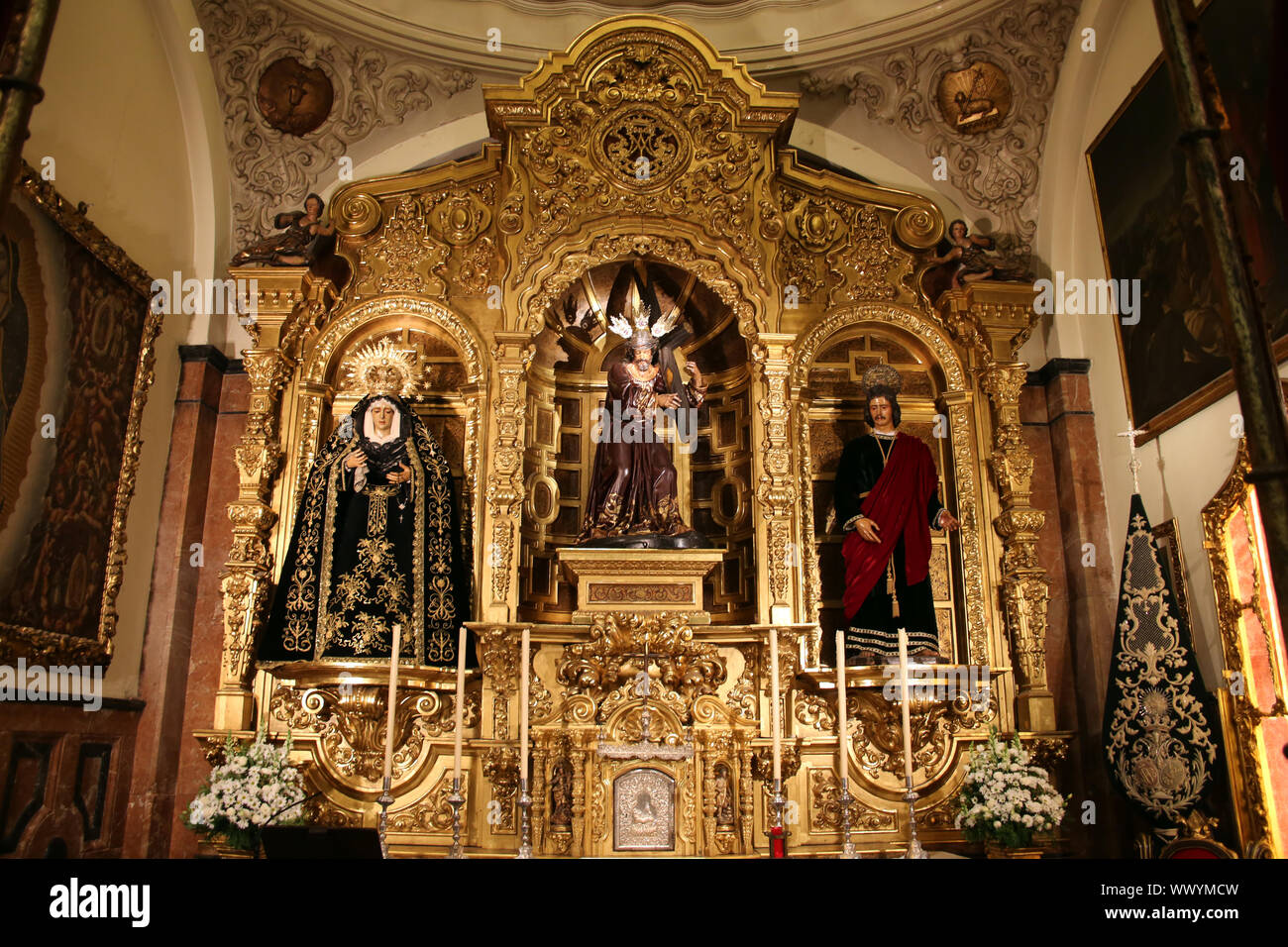 L'église paroissiale de Saint Nicolas de Bari autel en sacrement Chapelle Banque D'Images