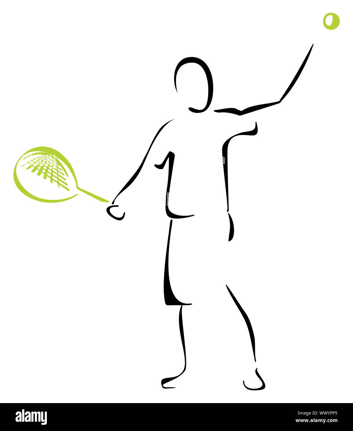 Joueuse de tennis Banque D'Images