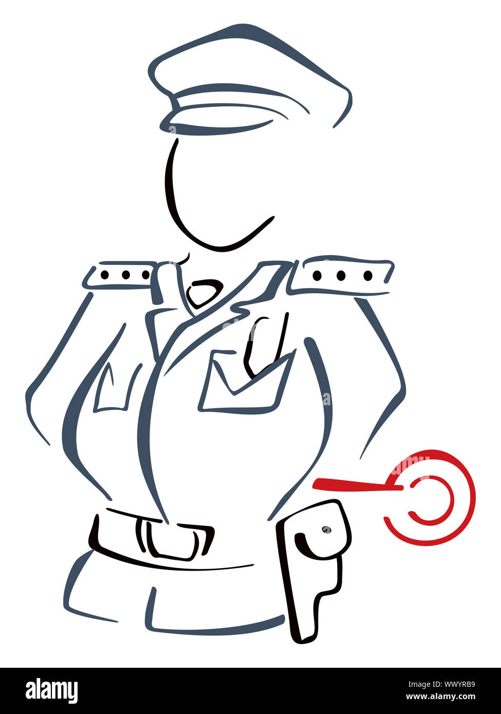 Patrouille de route Banque D'Images