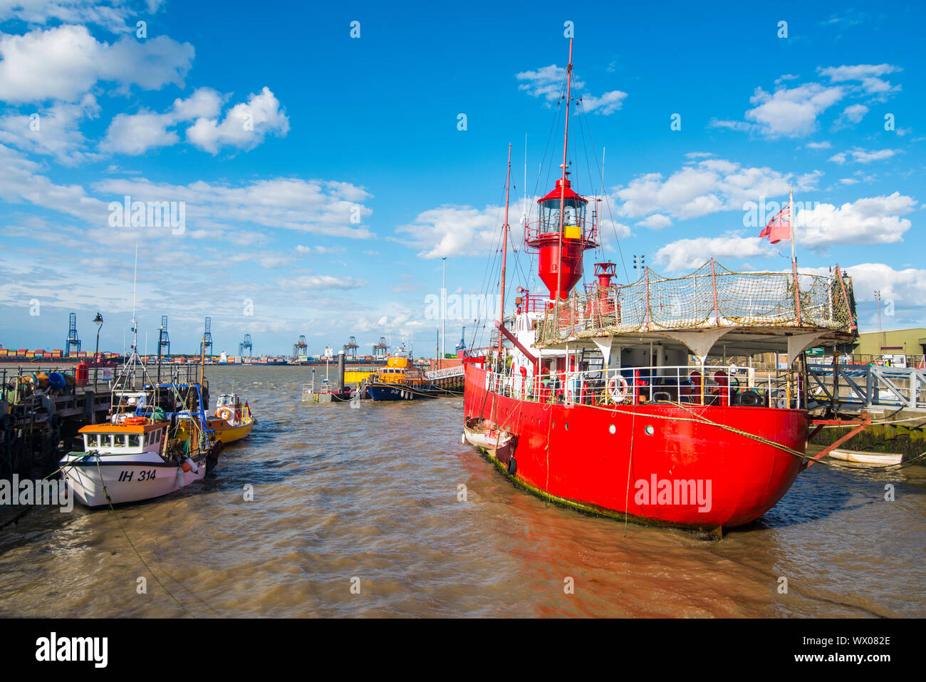 Le port de Harwich, Essex, Angleterre, Royaume-Uni, Europe Banque D'Images