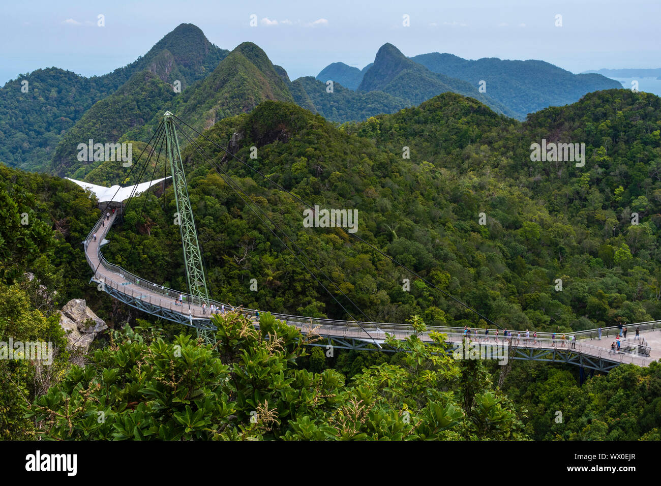 Vue d'un pont aérien de Langkawi, Malaisie, Asie du Sud, Asie Banque D'Images