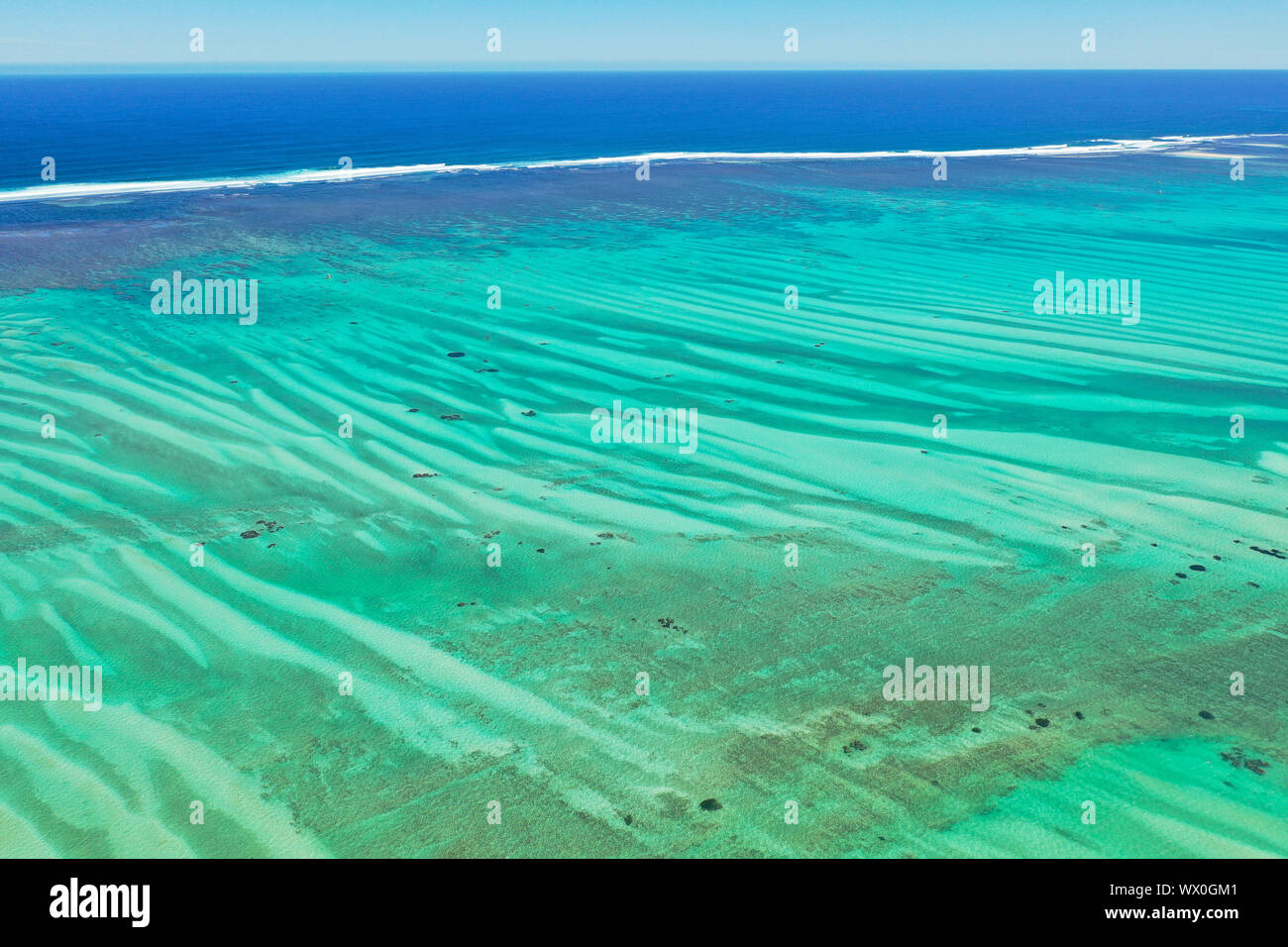 Barrière de Corail près de salaire, côte sud-ouest de Madagascar, océan Indien, Afrique Banque D'Images