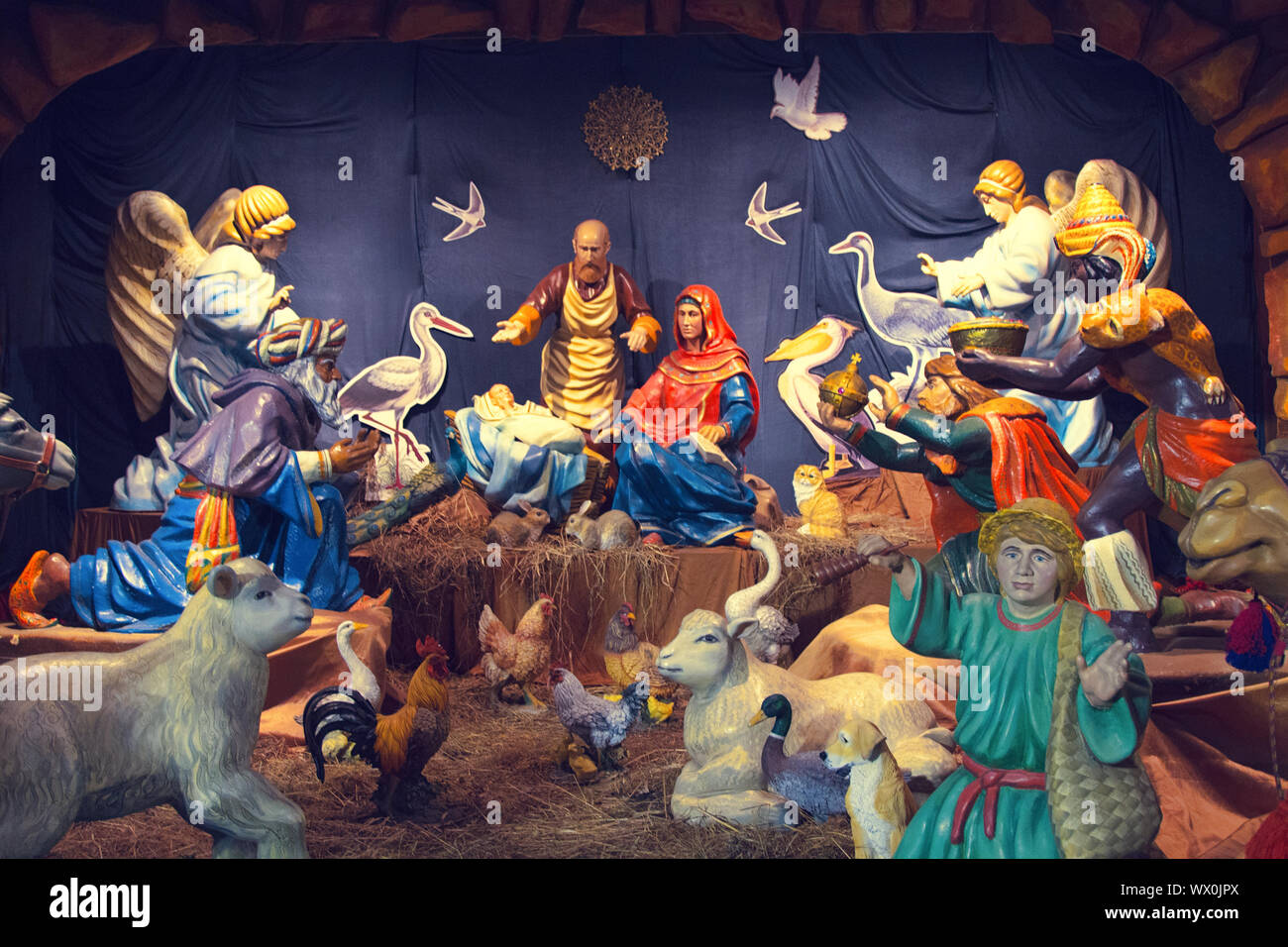 Période de Noël, crèches de Noël, crèche de Noël Banque D'Images