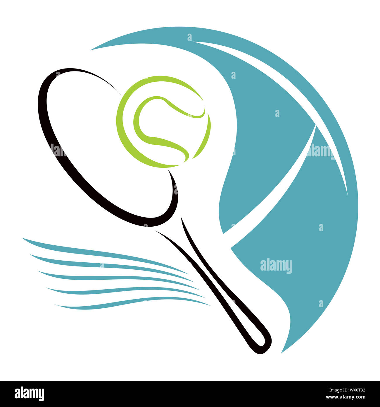 Symbole de tennis Banque D'Images