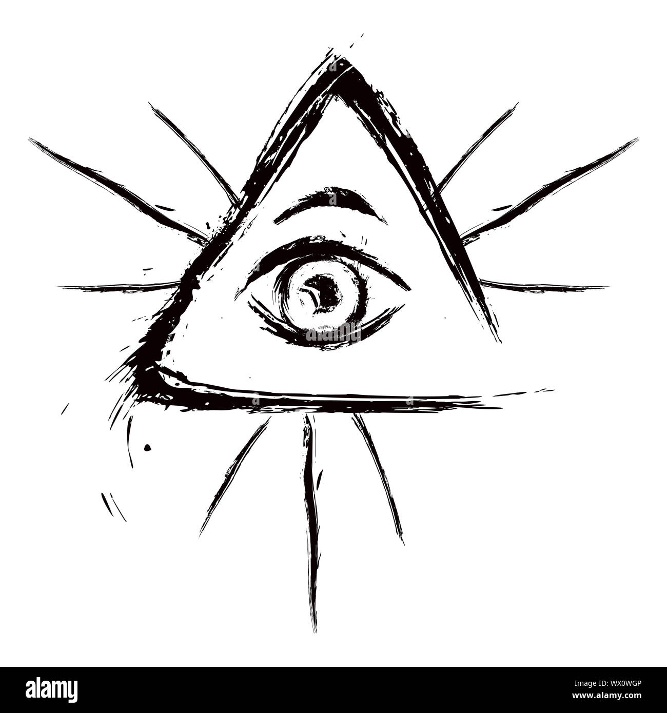 All-seeing eye Banque D'Images