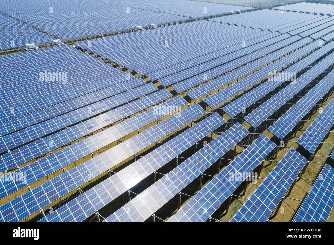 L'énergie solaire photovoltaïque Banque D'Images