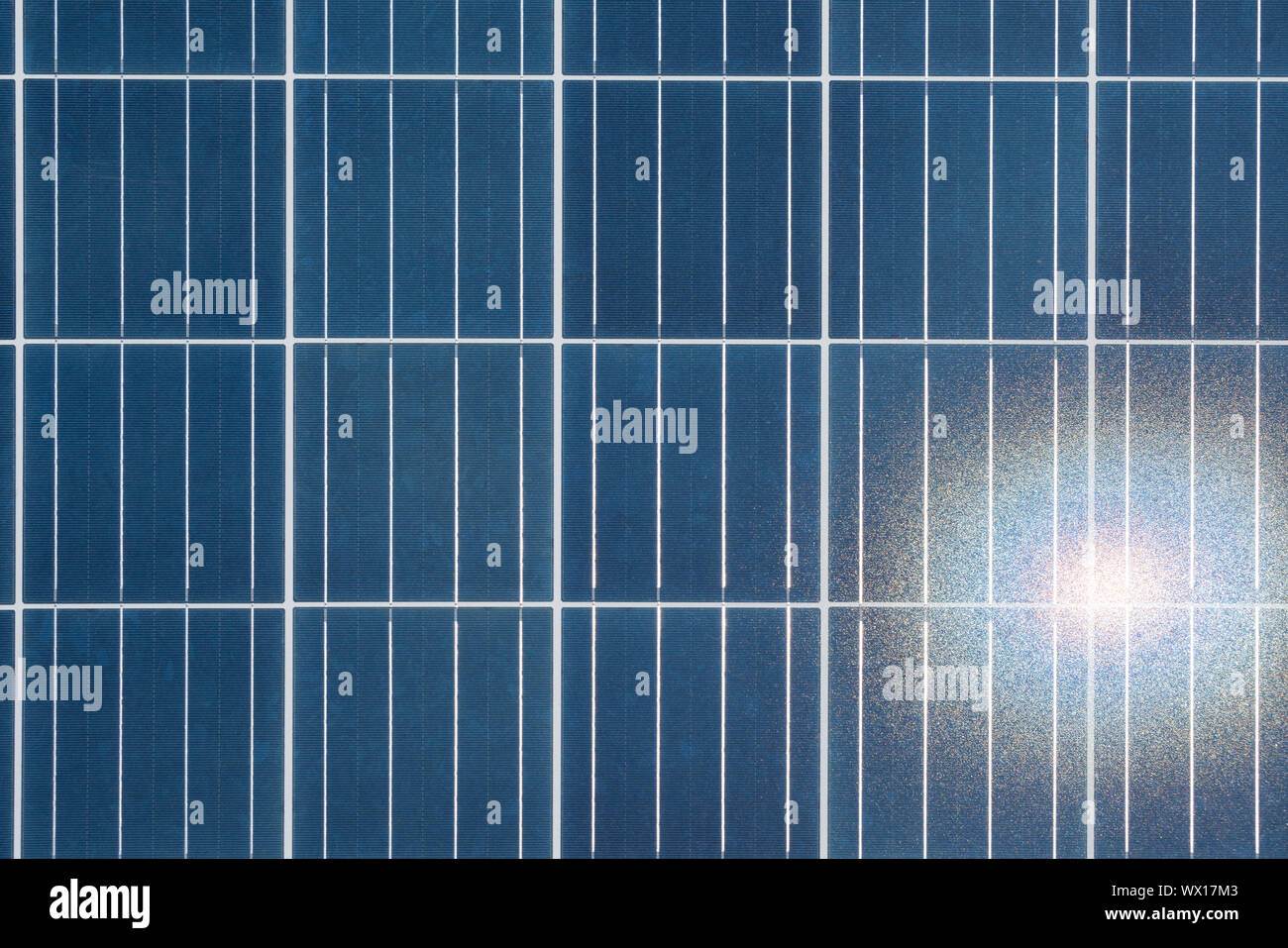 Gros plan des panneaux solaires Banque D'Images