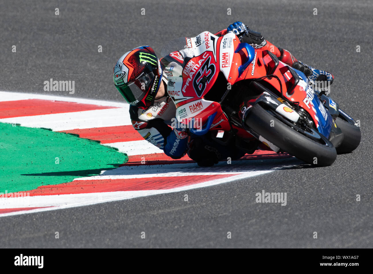 FRANCESCO PECCO BAGNAIA, pilote italien numéro 63 pour DUCATI PRAMAC EN  MOTOGP samedi lors des essais libres et qualifications du GP de San Mari  Photo Stock - Alamy