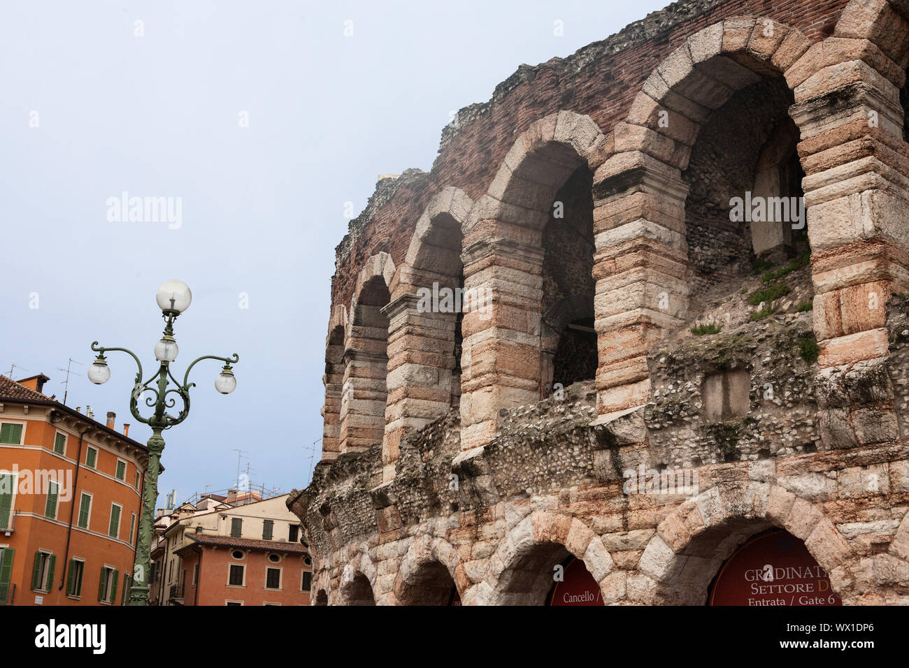 En dehors de l'Arène de Vérone, Vérone, Vénétie, Italie Banque D'Images