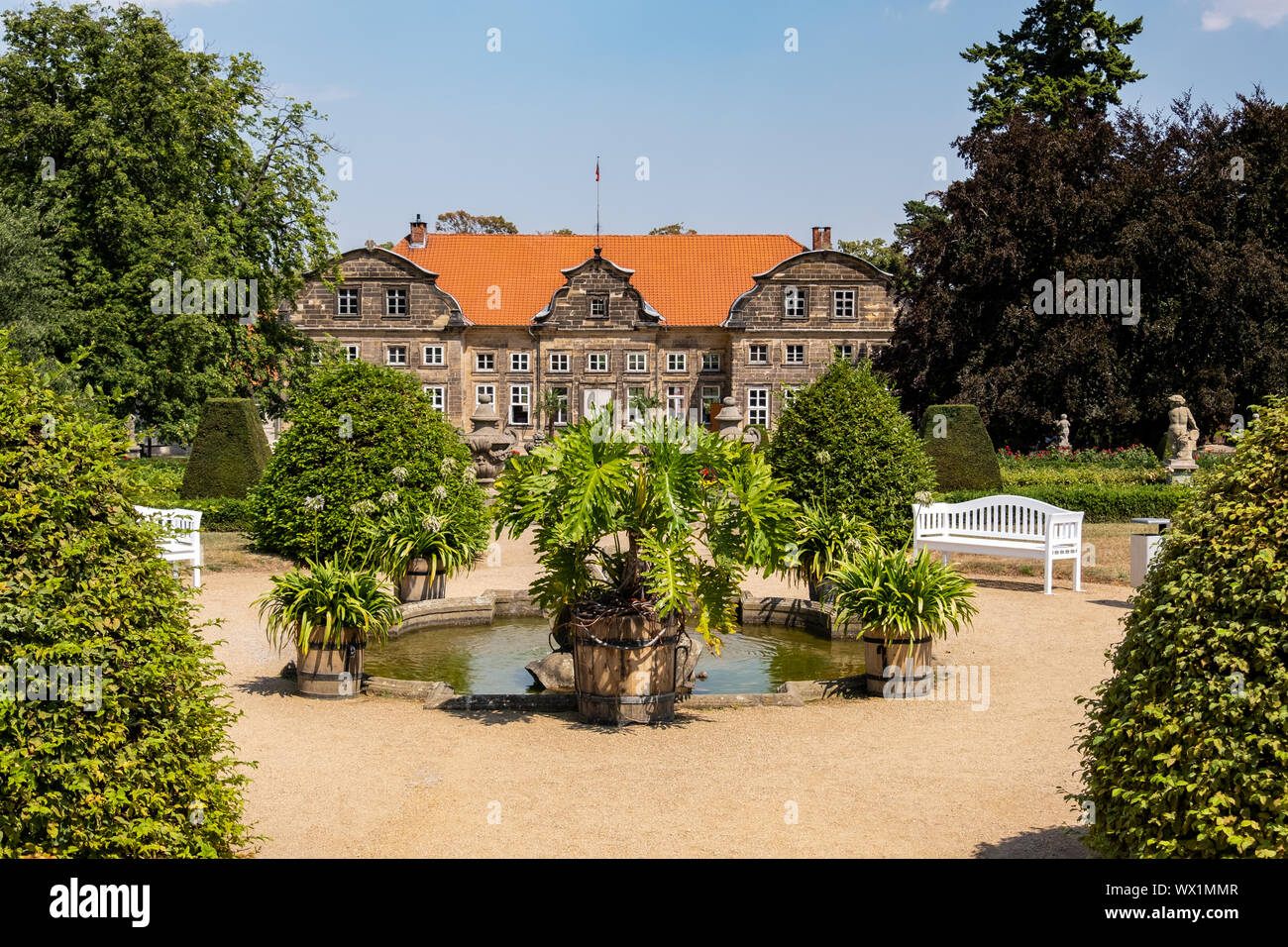 Parc du Château de Blankenburg Harz Banque D'Images