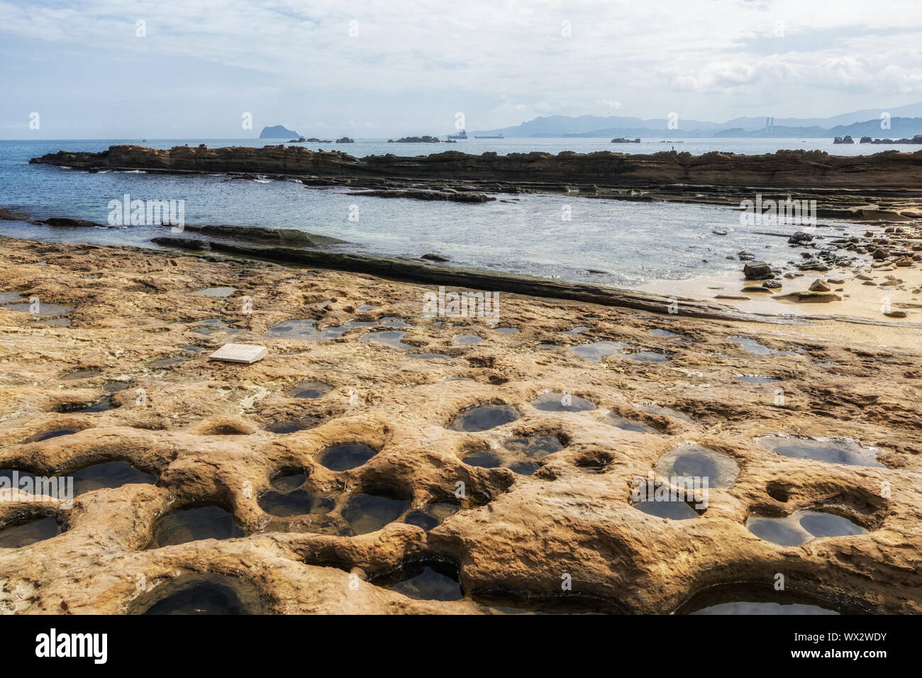 Yehliu geopark à Taiwan Banque D'Images