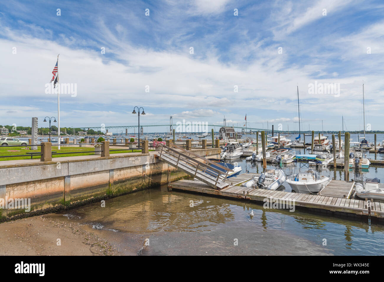 Jamestown, Rhode Island USA Marina Banque D'Images