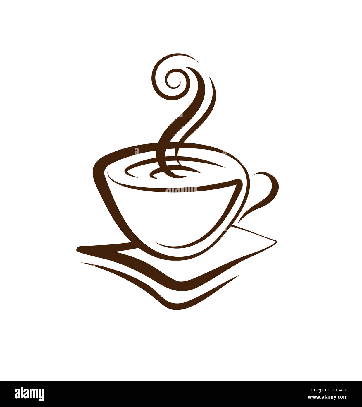 Tasse de café vecteur Banque D'Images