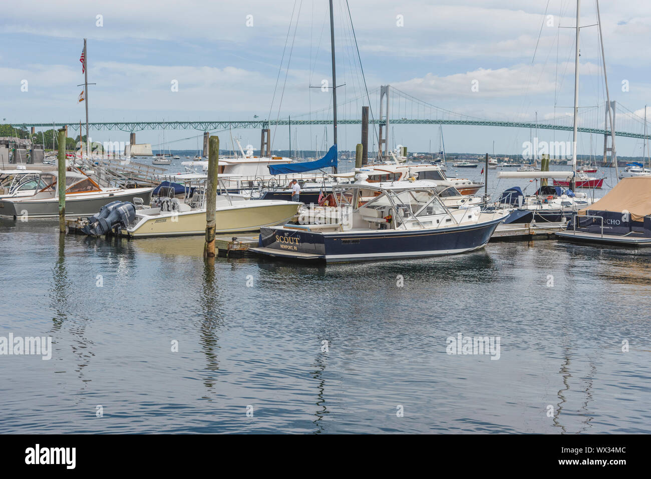 Jamestown, Rhode Island USA Marina Banque D'Images